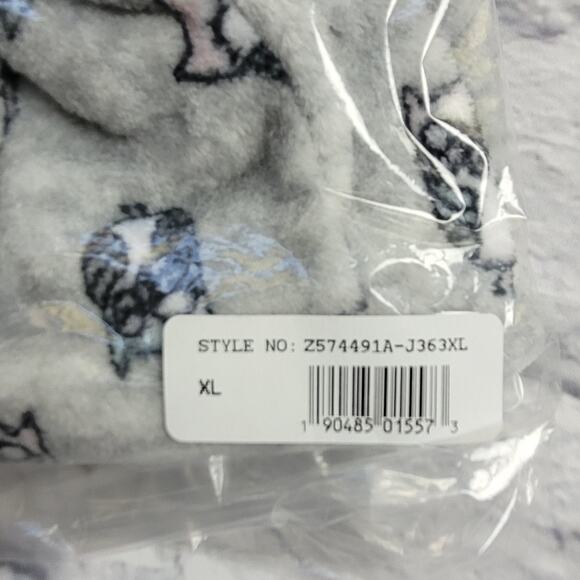 NWT Rene Rofe Pillow Talk Cozy Toesie Plush Owl Lounge Pants w Striped Socks XL - Picture 8 of 9